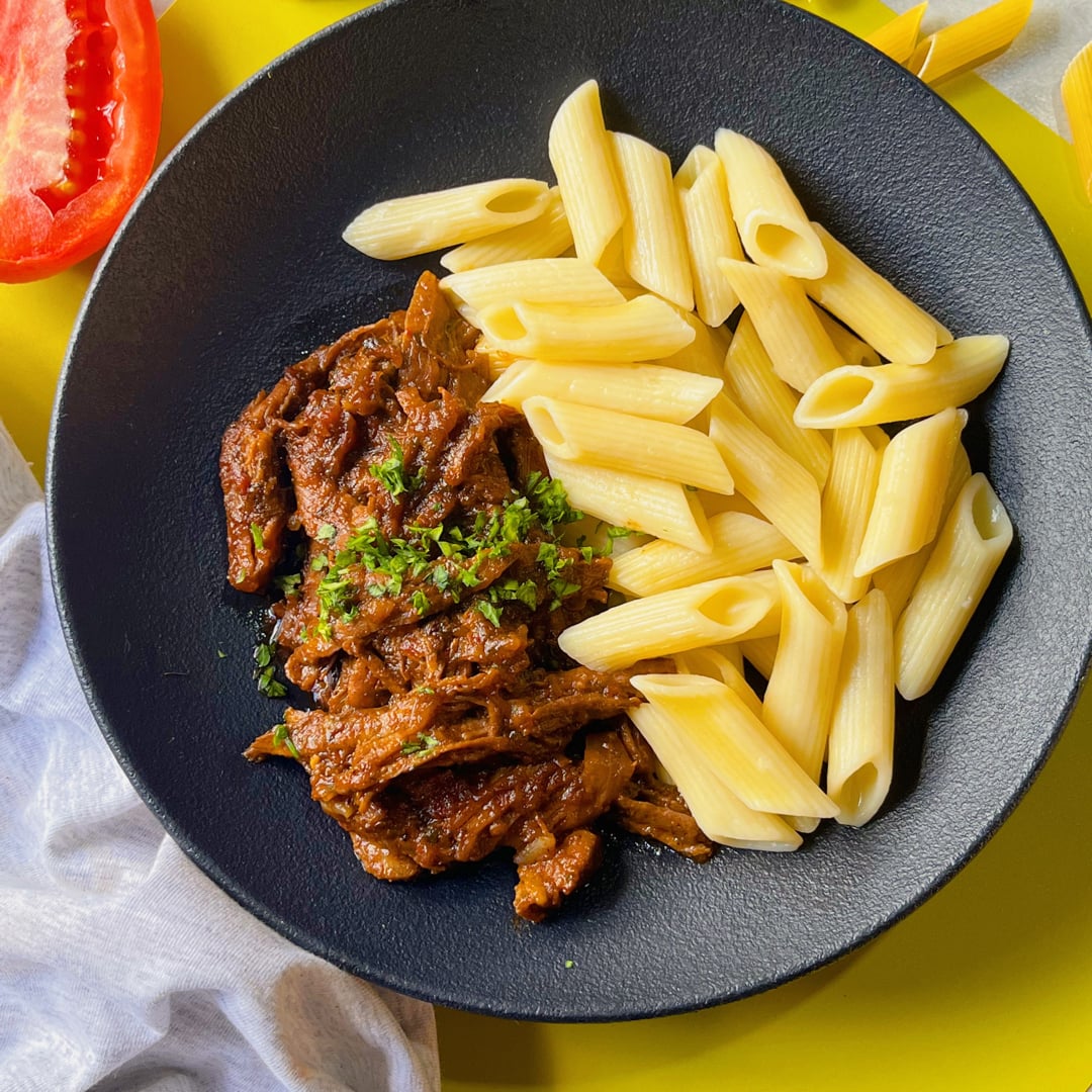 Photo of the Penne with flank steak ragu – recipe of Penne with flank steak ragu on DeliRec