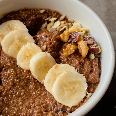 Recipe of oatmeal porridge on the DeliRec recipe website