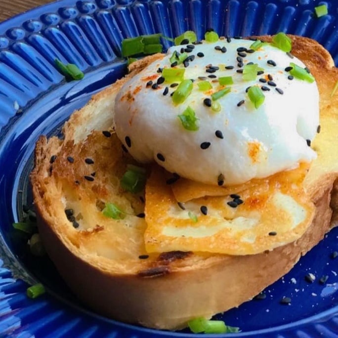 Photo of the Toast with catupiry crust and soft egg – recipe of Toast with catupiry crust and soft egg on DeliRec