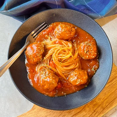 Recipe of Spaghetti with meatballs on the DeliRec recipe website