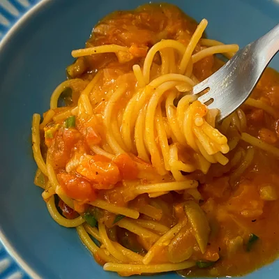 Recipe of Pasta with vegetable sauce on the DeliRec recipe website