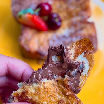 Recipe of Hazelnut Cream Toast on the DeliRec recipe website
