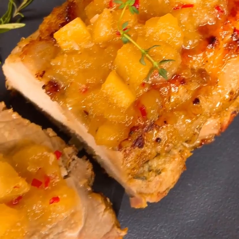 Photo of the Sirloin with pineapple & pepper jelly – recipe of Sirloin with pineapple & pepper jelly on DeliRec
