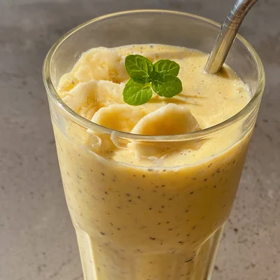 Recipe of Passion fruit smoothie with banana on the DeliRec recipe website