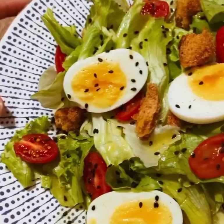 Photo of the salad with eggs – recipe of salad with eggs on DeliRec