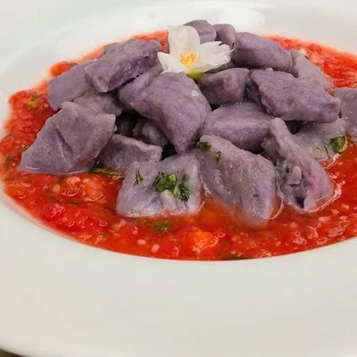 Recipe of Purple sweet potato gnocchi on the DeliRec recipe website