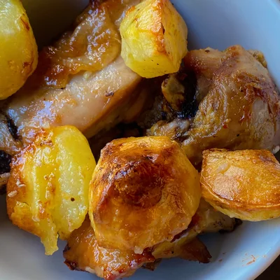 Recipe of Thigh with sweet potato on the DeliRec recipe website