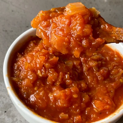Recipe of rustic tomato sauce on the DeliRec recipe website