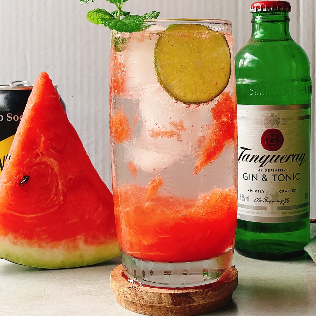 Photo of the watermelon gin and tonic – recipe of watermelon gin and tonic on DeliRec