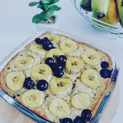 Recipe of Banana fit cake with blueberry on the DeliRec recipe website