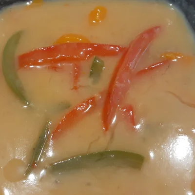 Recipe of Pumpkin soup with mixed peppers on the DeliRec recipe website