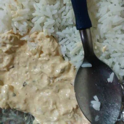 Recipe of Rice with chicken cream on the DeliRec recipe website