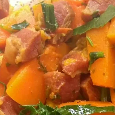 Recipe of Pumpkin with jerked beef on the DeliRec recipe website