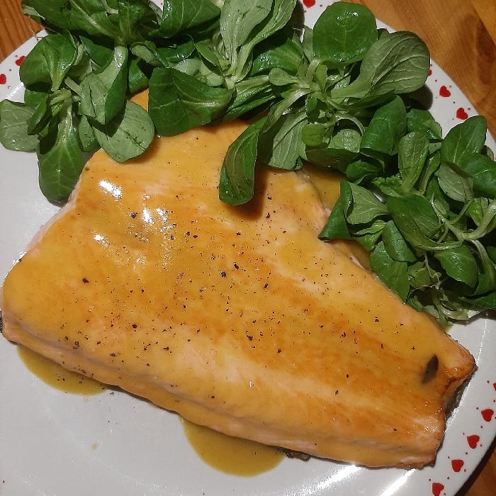 Photo of the Salmon in Honey and Mustard Sauce – recipe of Salmon in Honey and Mustard Sauce on DeliRec