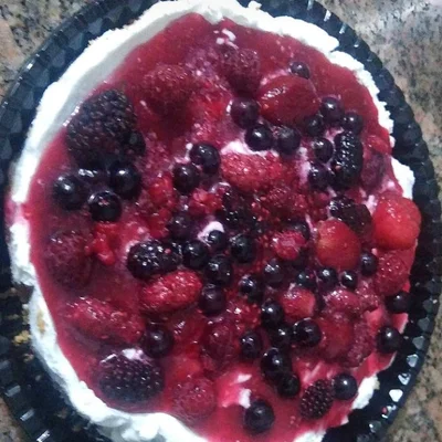 Recipe of Yogurt Cheesecake with Berries on the DeliRec recipe website