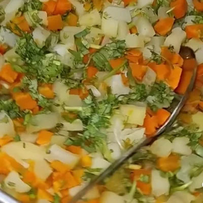 Recipe of boiled salad on the DeliRec recipe website