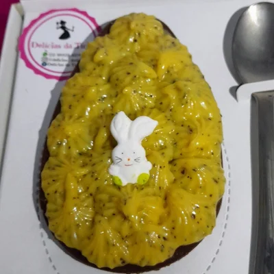 Receita de Ovo de Páscoa de Brigadeiro de Maracujá  no site de receitas DeliRec