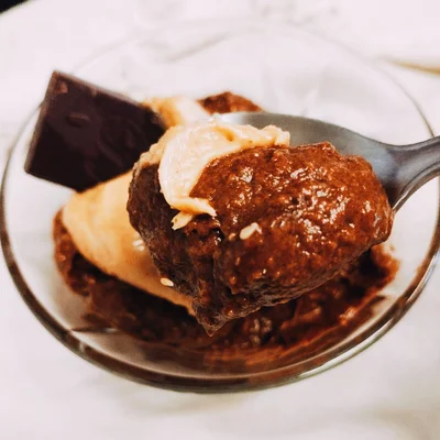 Recipe of Fit Chocolate Peanut Ice Cream 🍫🍨 on the DeliRec recipe website