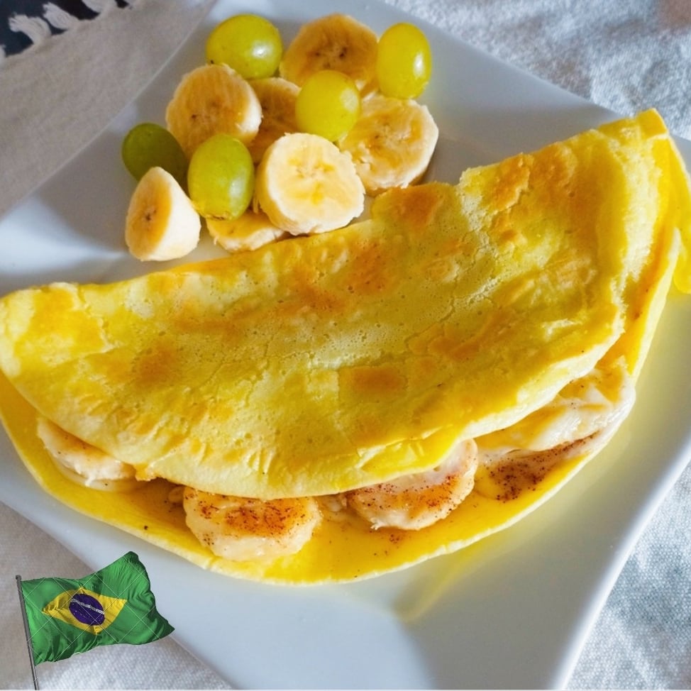 Foto da Crepioca Fit de Banana com queijo e canela 🇧🇷 - receita de Crepioca Fit de Banana com queijo e canela 🇧🇷 no DeliRec