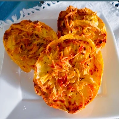Receta de Ciabatta crujiente con pollo y queso crema en el sitio web de recetas de DeliRec