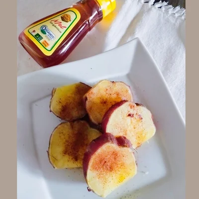 Recipe of Sweet Potato with Cinnamon and Organic Honey 🍠🍯 on the DeliRec recipe website