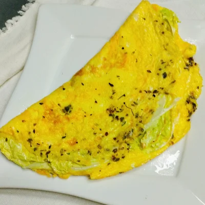 Fit Omelette mit Mangold 😋🇧🇷 Rezept auf der DeliRec-Rezept-Website