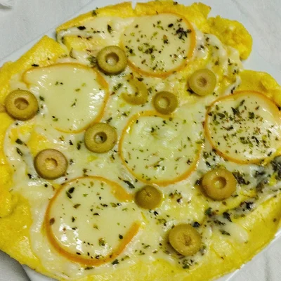 Receta de Pizza de Crepioca con Mozzarella y Provolone 🧀🇮🇹 en el sitio web de recetas de DeliRec