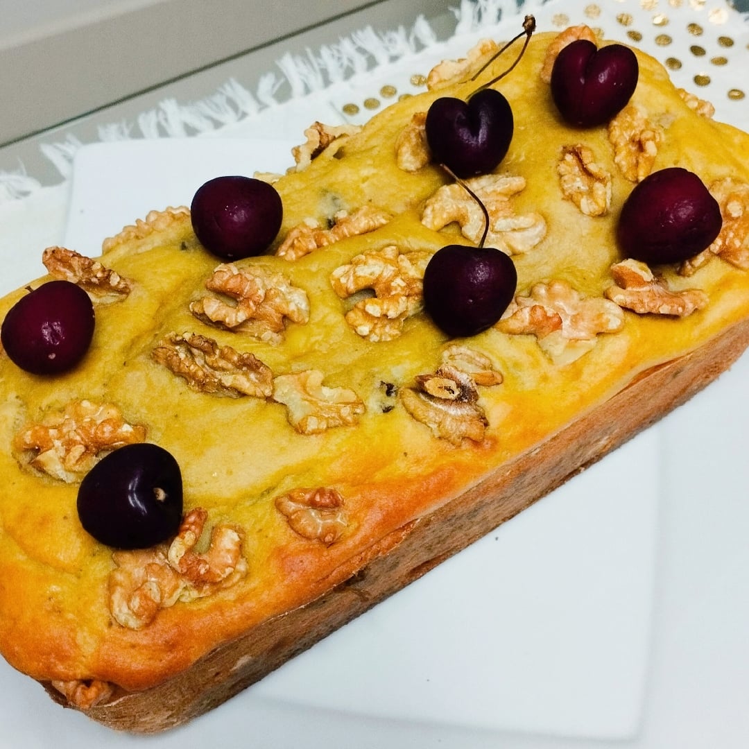 Photo of the Walnut Cake with cherry 🍒🎄 – recipe of Walnut Cake with cherry 🍒🎄 on DeliRec