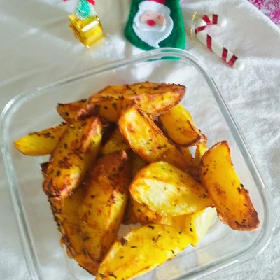 Recipe of Perfect Baked Potato 😋🎄 on the DeliRec recipe website