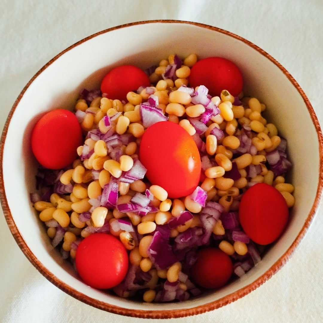 Photo of the Vinaigrette Fit with cherry tomatoes and butter beans – recipe of Vinaigrette Fit with cherry tomatoes and butter beans on DeliRec