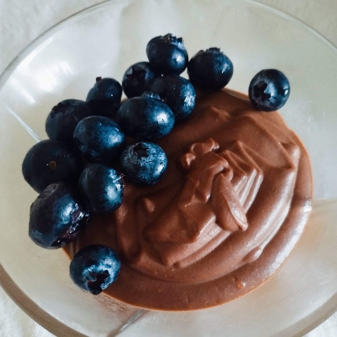 Foto da Mousse Fit de Chocolate sem ovo com Blueberries 🎄🫐🍫 - receita de Mousse Fit de Chocolate sem ovo com Blueberries 🎄🫐🍫 no DeliRec