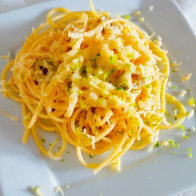 Receta de Pasta al limón 🍋 en el sitio web de recetas de DeliRec