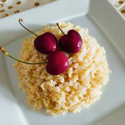 Recipe of Champagne rice with cherry 🍾🍒🎄 on the DeliRec recipe website