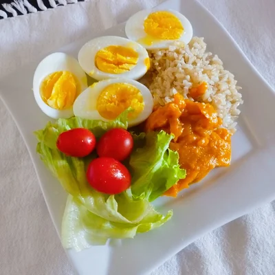 Recipe of Fitness lunch with boiled egg on the DeliRec recipe website