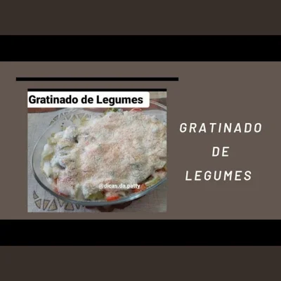 Receita de GRATINADO DE LEGUMES sem glúten  no site de receitas DeliRec