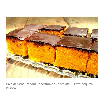 Recipe of carrot cake on the DeliRec recipe website