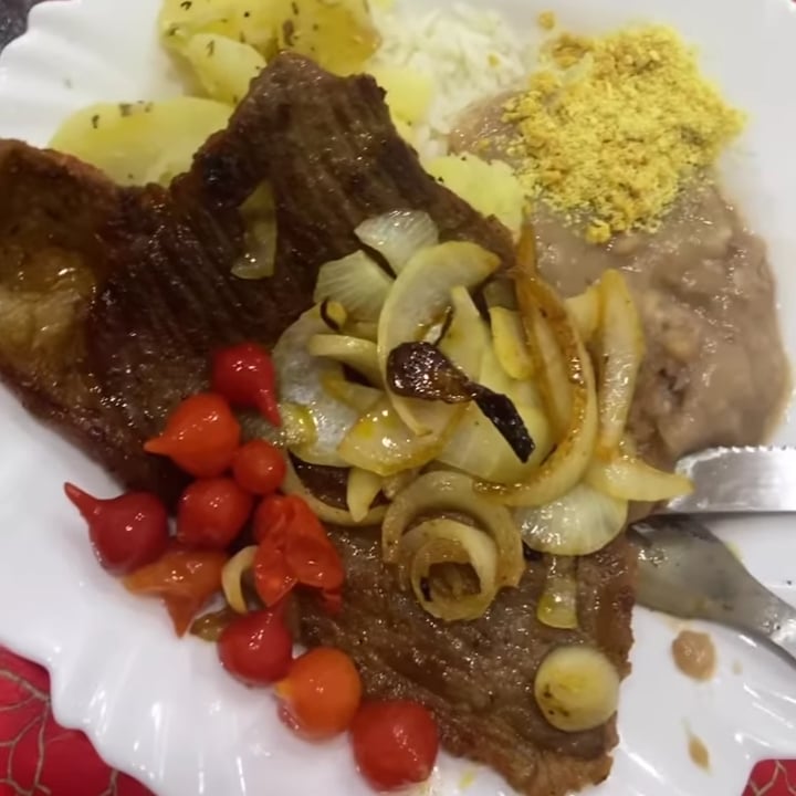 Photo of the Steak loaded with onion – recipe of Steak loaded with onion on DeliRec