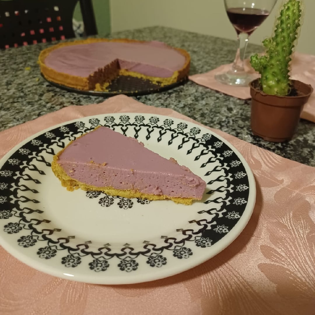 Photo of the Cornmeal Biscuit Pie with Grape Mousse – recipe of Cornmeal Biscuit Pie with Grape Mousse on DeliRec