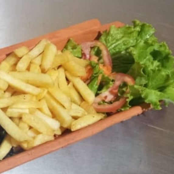 Foto da Salada com batata frita  - receita de Salada com batata frita  no DeliRec