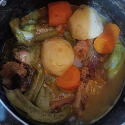 Recipe of Bean, vegetable and meat stew on the DeliRec recipe website