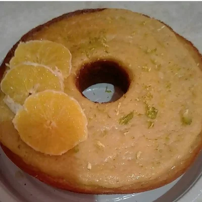 Recipe of vegan orange cake on the DeliRec recipe website