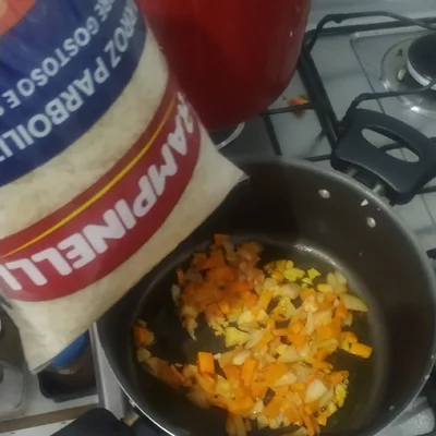 Recipe of Stir-fried Rice with Carrots on the DeliRec recipe website
