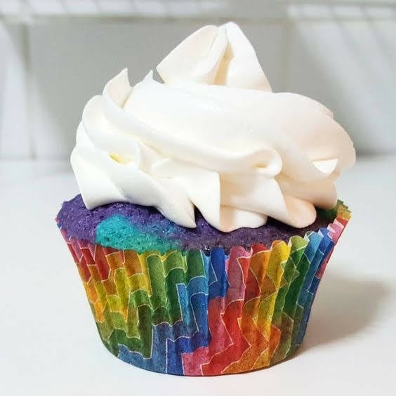 Foto da Cupcake arco-íris - receita de Cupcake arco-íris no DeliRec