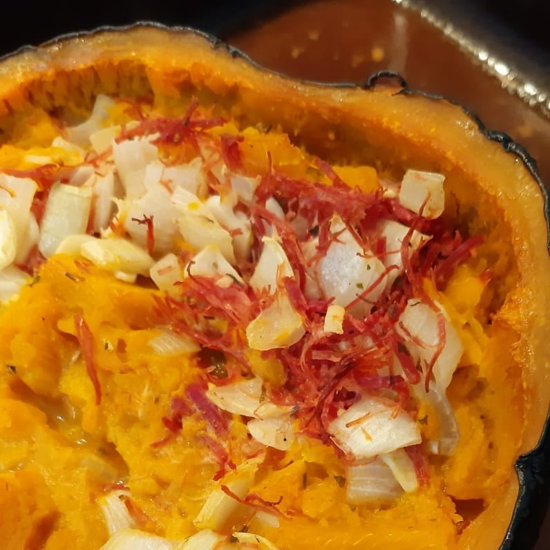 Photo of the Cabotiá pumpkin stuffed with dried meat – recipe of Cabotiá pumpkin stuffed with dried meat on DeliRec