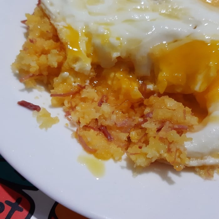 Photo of the Couscous with jerky and fried egg – recipe of Couscous with jerky and fried egg on DeliRec