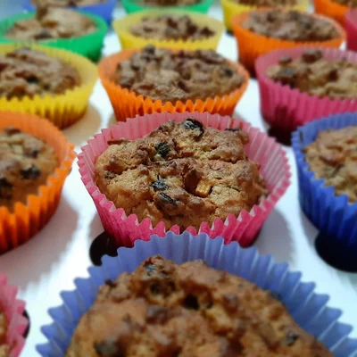 Recette de Muffins aux fruits sans sucre (idéal pour les enfants) sur le site de recettes DeliRec