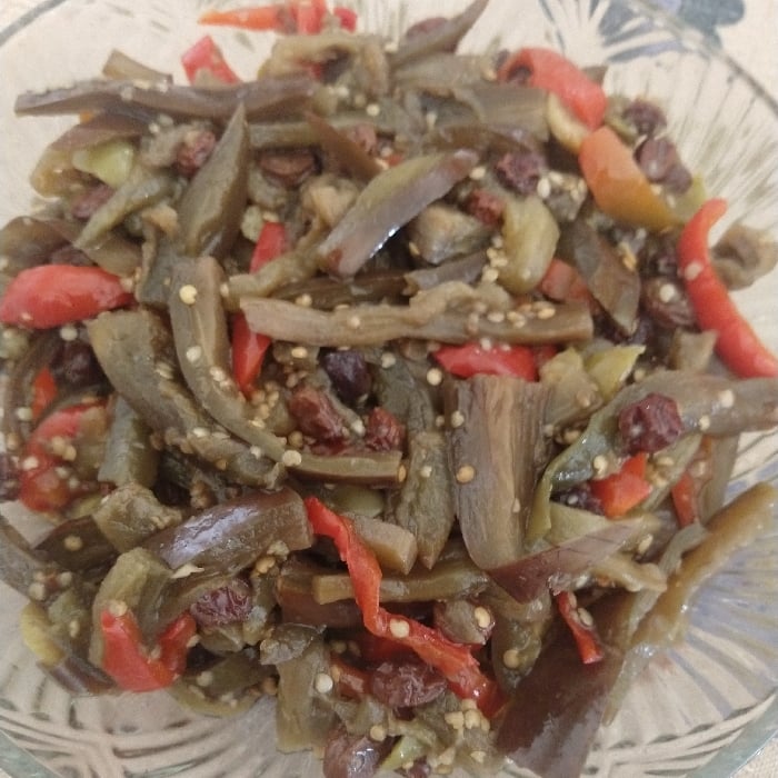 Foto da Salada de beringela com pimentão  - receita de Salada de beringela com pimentão  no DeliRec