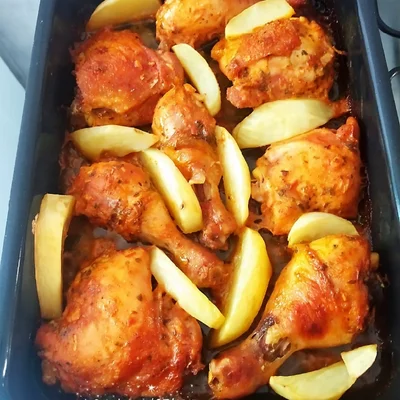 Recipe of Simple potato chicken on the DeliRec recipe website
