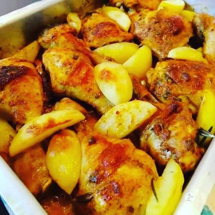 Photo of the Thigh with potatoes – recipe of Thigh with potatoes on DeliRec