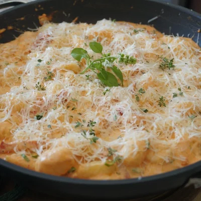 Recipe of Gnocchi with pepperoni sauce on the DeliRec recipe website